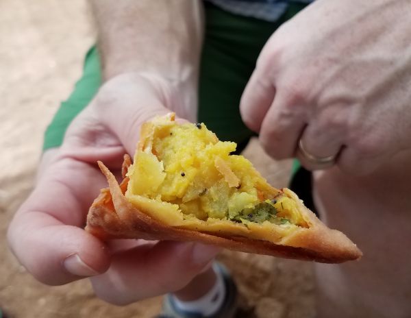 Samosa at Anjuna Flea Market