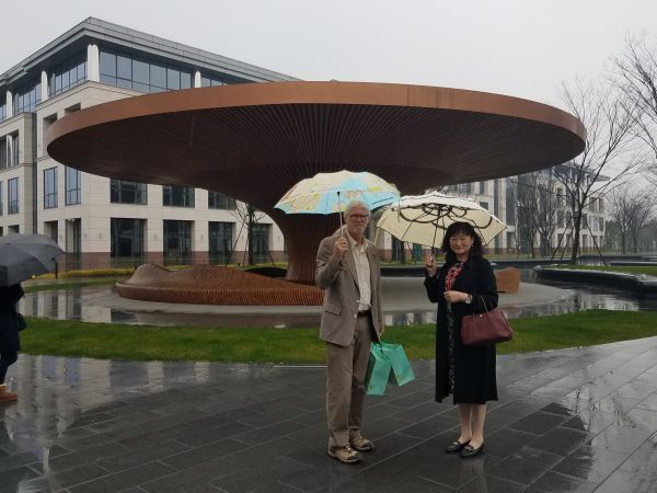ZhouJing and Steve at Nong Fu Spring Head Quarters