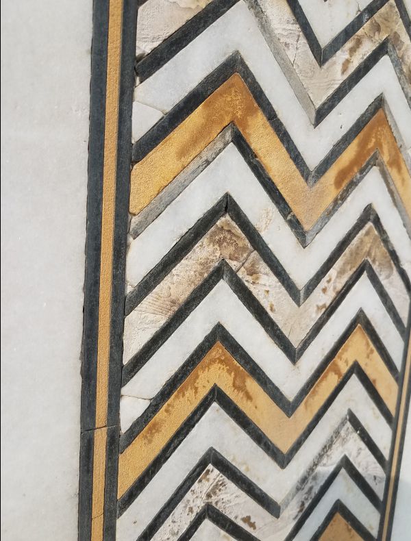 The Taj Mahal and its gem inlay