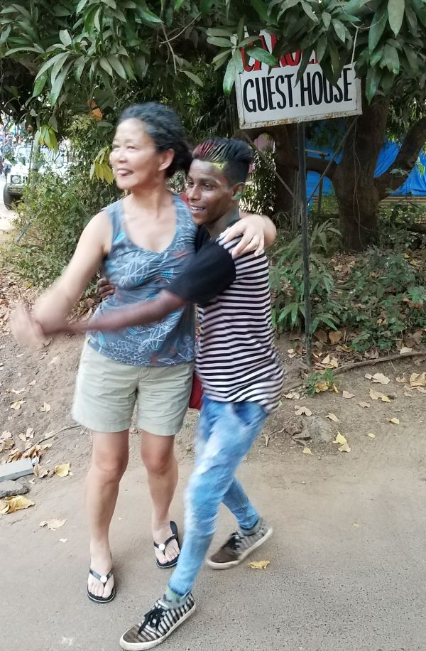 Nanqi dancing with a local!